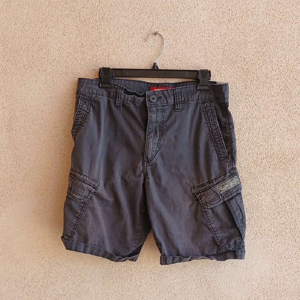 Make Offer!  UNIONBAY Gray Cargo Shorts Casual Cotton Blend